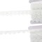 Crochet Lace Ribbons, 15-Yard Rolls (White, 0.5 and 0.7 in Wide, 2-Pack)